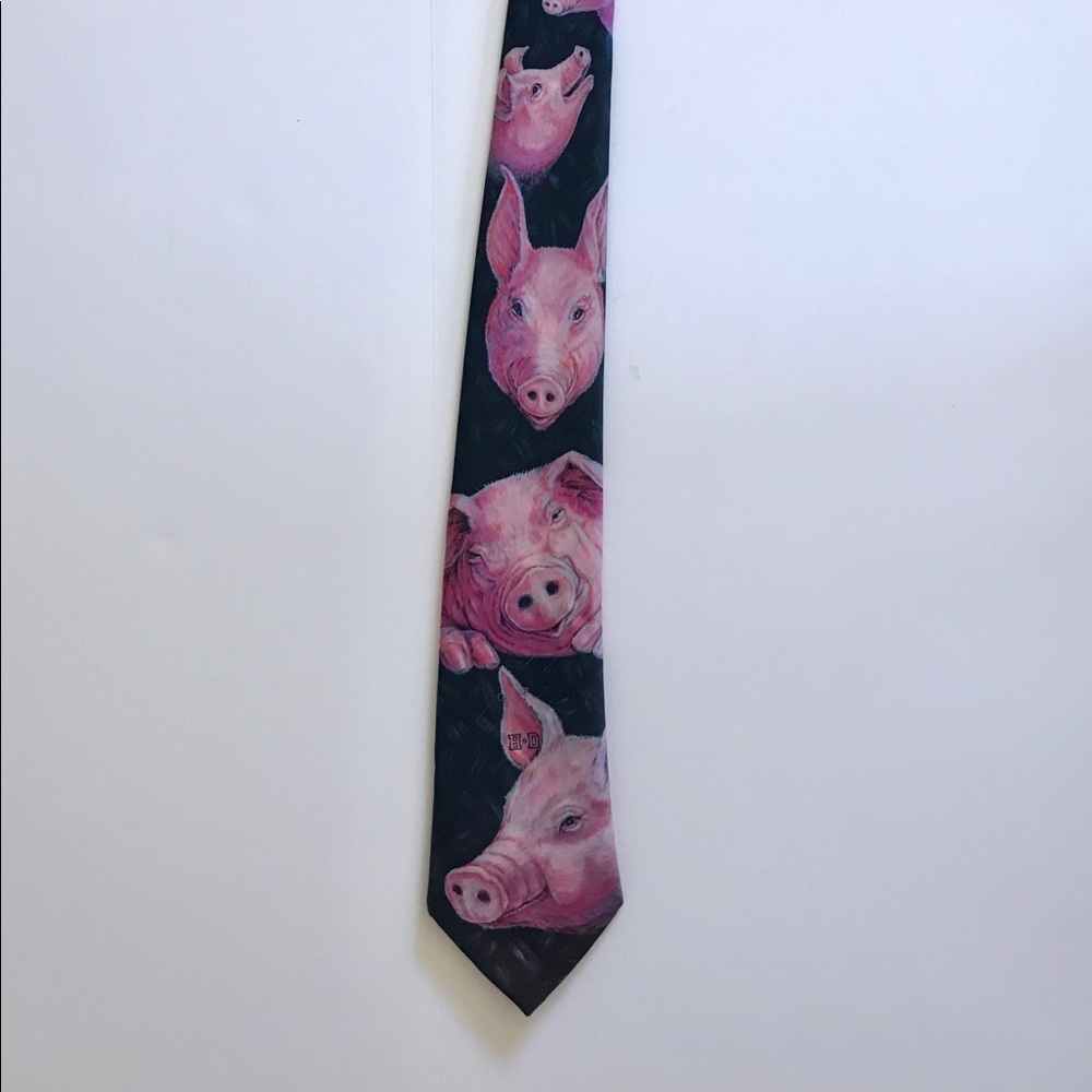 Ralph Marlin Harley Davidson "hogs" tie
